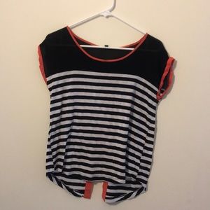 ☀️Papaya Open back shirt!☀️